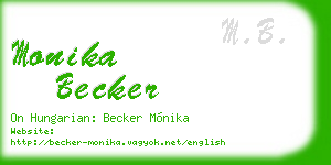monika becker business card